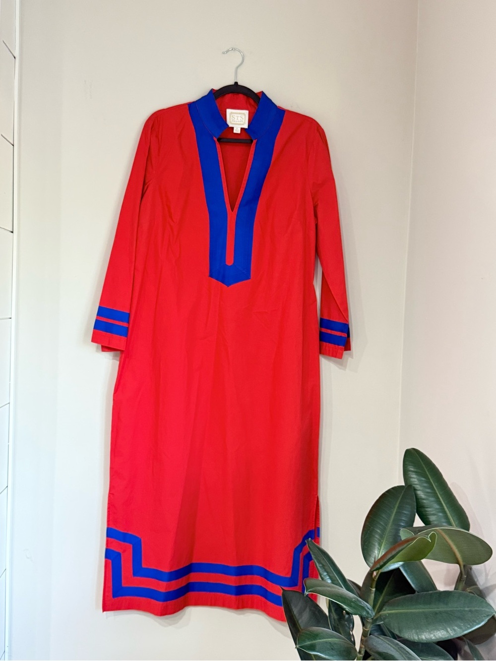 Sail to Sable Red & Blue Tunic Dress XL - Picture 2 of 9